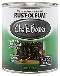 Грифельна фарба Rust Oleum (Chalkboard) Чорна, 0.946 л