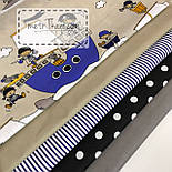 Польська бязь "Пірати на синіх кораблях" (оптом) No843, фото 6