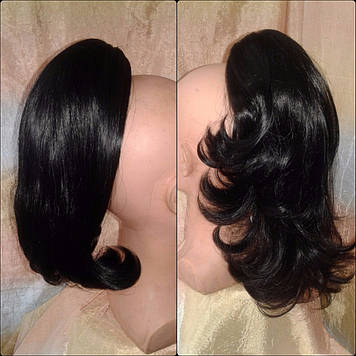 Хіост шиньон двухсторонній на крабі чорний T95-1