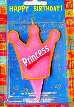Свічка Princess корона 6х6.5 см