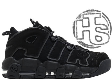 Чоловічі кросівки Nike Air More Uptempo Black/Gray 414962-004, фото 1