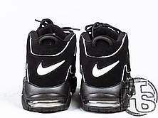 Чоловічі кросівки Nike Air More Uptempo Black/White 414962-002, фото 4