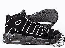 Чоловічі кросівки Nike Air More Uptempo Black/White 414962-002, фото 5