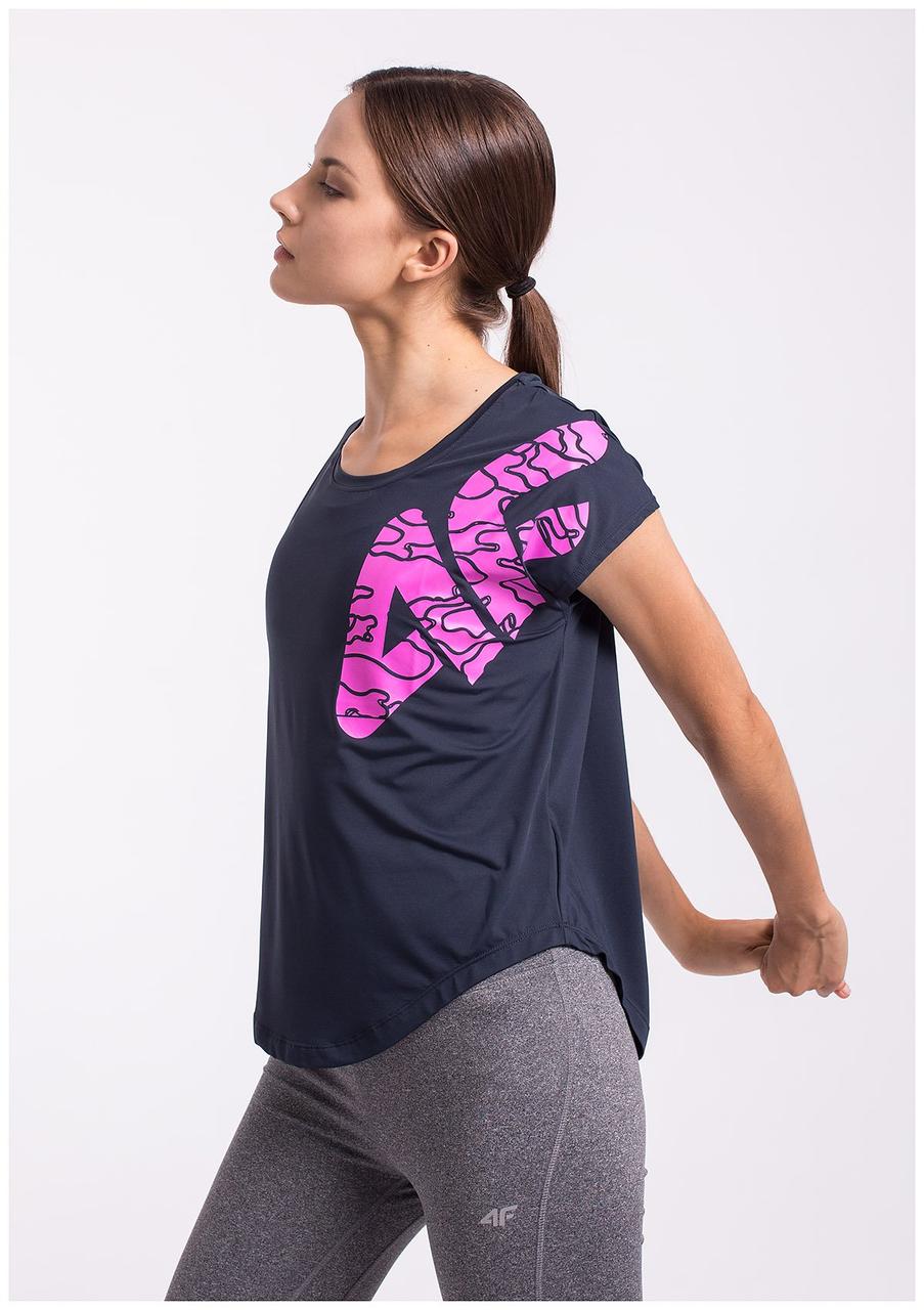 Футболка, 4F жіноча, темно-синій (H4Z17-TSDF004-1252) — XS, фото 1