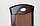 Стілець дерев'яний з м'яким сидінням і спинкою ТУРИН (горіх темний), фото 2