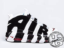 Чоловічі кросівки Nike Air More Uptempo White/Black/Varsity Red 414962-105, фото 3
