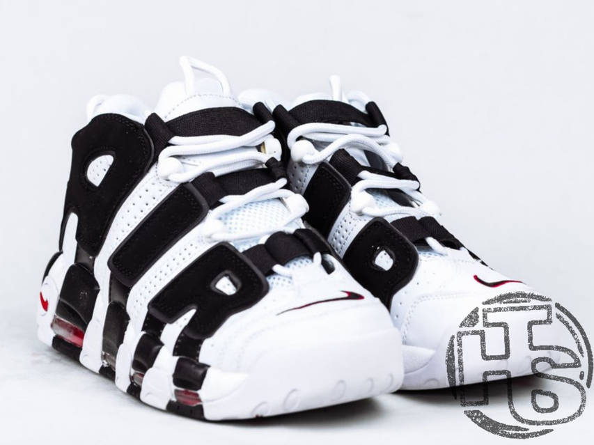 Мужские кроссовки Nike Air More Uptempo White/Black/Varsity Red