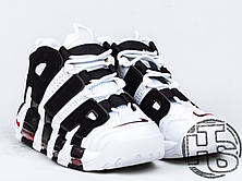 Чоловічі кросівки Nike Air More Uptempo White/Black/Varsity Red 414962-105, фото 4