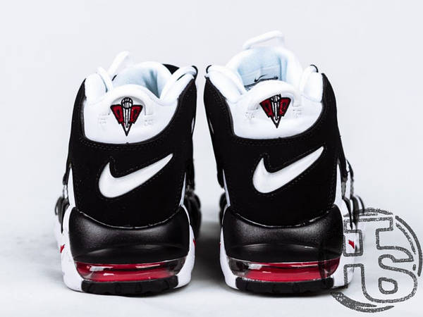 Nike air more uptempo white/black-varsity red 2025