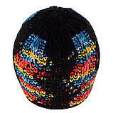 Жіночий зимовий комплект шапка та шарф Аметист (Ametyst), ТМ Loman, колір чорний, розмір 55-57, фото 4