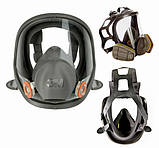 Повна Маска 3М Серії 6000 модель 6700, розмір S (маленький), фото 3