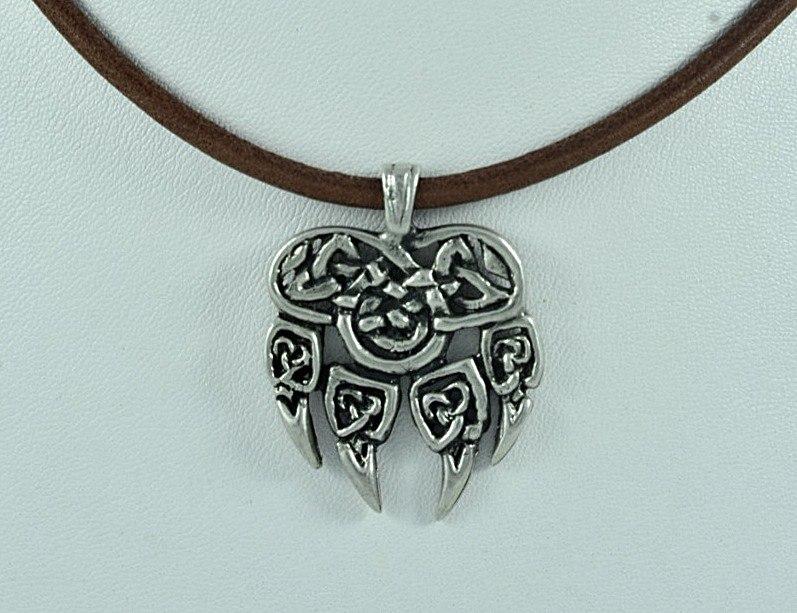 Друк Велеса вовча лапа прорізна Кулон амулет