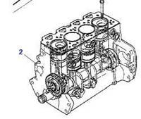 Блок цилиндров двигателя Perkins AD4.236T (LJ SPEC)