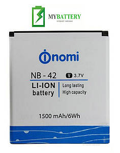 Оригінальний акумулятор АКБ батарея Nomi NB-42 для Nomi i401 1500 mAh 3.7V