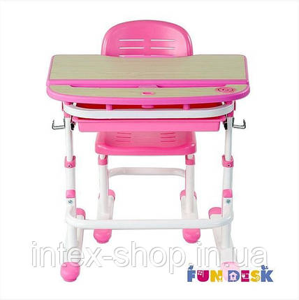 Дитяча парта зі стільчиком FunDesk Sorriso Pink, фото 1