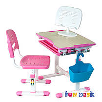 Комплект парта та стілець-трансформери FunDesk Piccolino Pink, фото 2