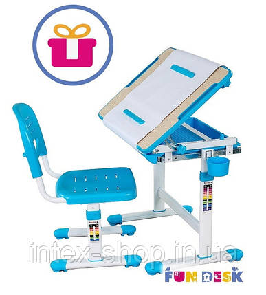 Дитяча парта та стільчик для дому FunDesk Bambino, фото 1