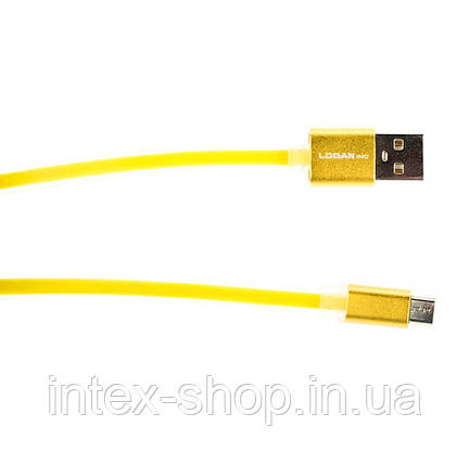 Кабель Logan USB 2.0 A - Micro USB 2.0 B, 1м (EL117), фото 2