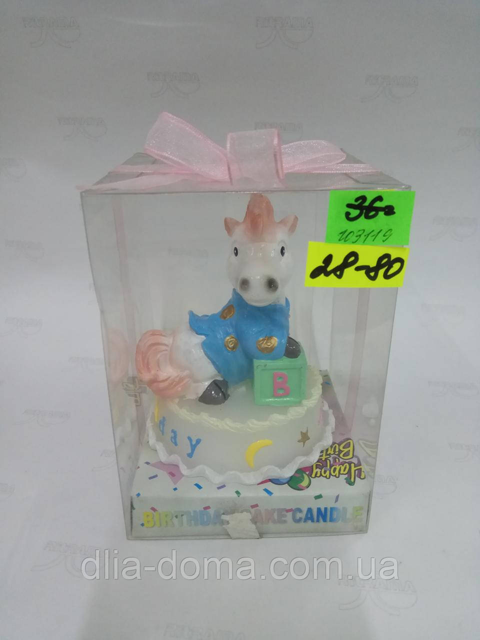 Свічка happy birthday, фото 1