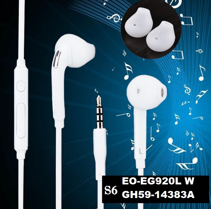Навушники GH59 Handfree вакуумні з мікрофоном (білі)