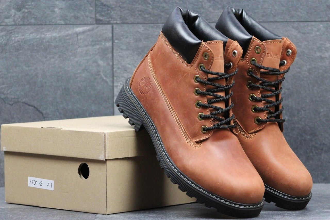 Ботинки мужские Timberland зимние кожаные высокие ботинки в стиле ...
