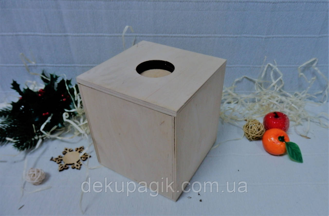 Заготівля Короб-підсвічник #3, 12х12х12см, фото 1