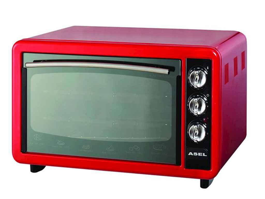 Електродуховка з тайм. (1300Вт) 40л (червона) ТМ ASEL, фото 1