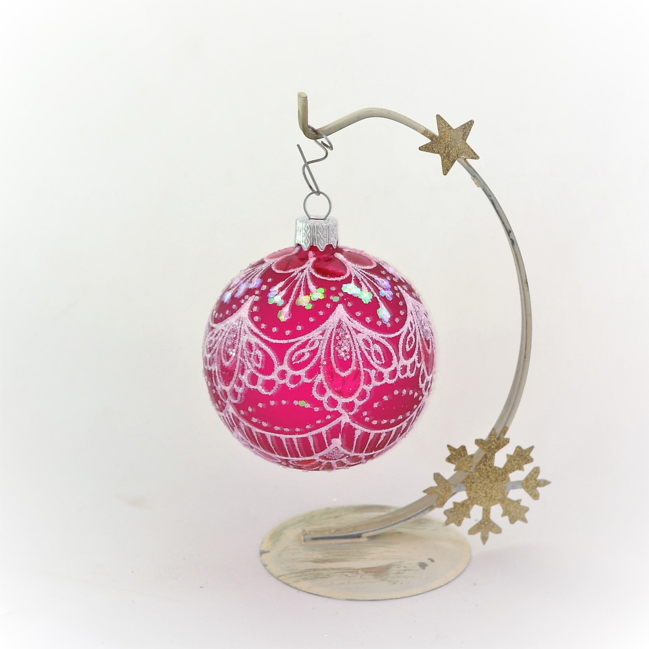 Новорічна іграшка Куля D80 А-237-2 / 3