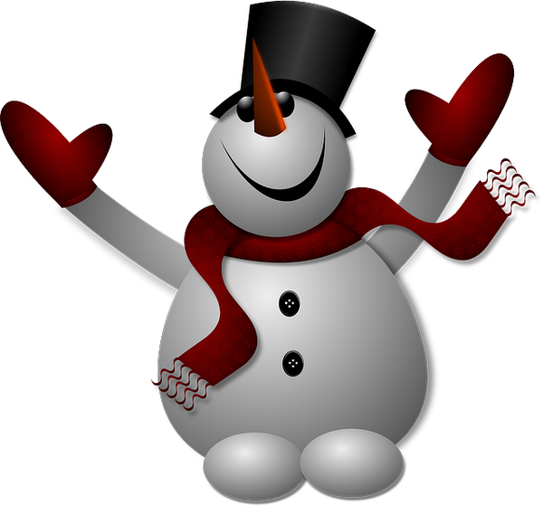 Взрослый костюм Снеговика с красной шапкой и руковицами