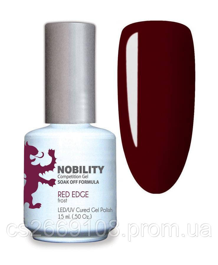 Гель-лак Lechat Nobility 14 RED EDGE - темно-червоний, перламутровий, 15 мл