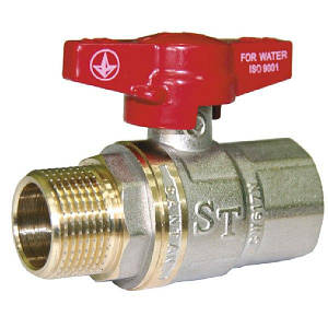 Кран кульовий для води 1/2", В-Н (внутрішнє-зовнішнє)