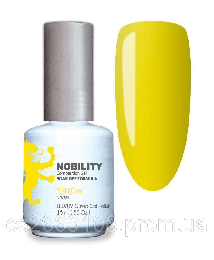 Гель-лак Lechat Nobility 53 YELLOW - яскраво-жовтий, матовий, 15 мл