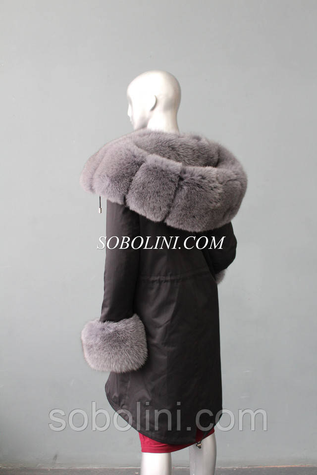Парка женская с мехом песца Парка женская с мехом
