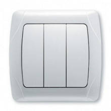 Вимикач VIKO Carmen 3-клав. білий — 90561068