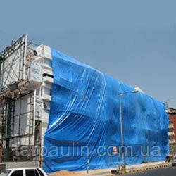 Укриття фасаду, накриття будівельних лісів, будівельні тенти від дощу, покрівельні тенти, навіси, пологи, фото 1