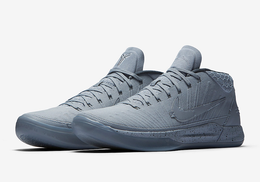 Чоловічі кросівки Найк Kobe AD Mid Grey, фото 1