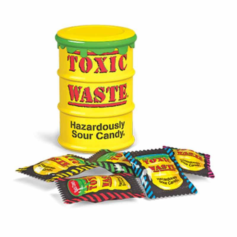 Кислі цукерки Токсик Вейст (Toxic Waste) жовтий