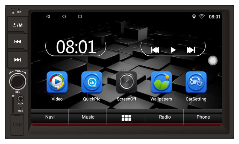 Автомагнітола Terra 4080U, Android 10, 2Gb/16Gb, фото 1