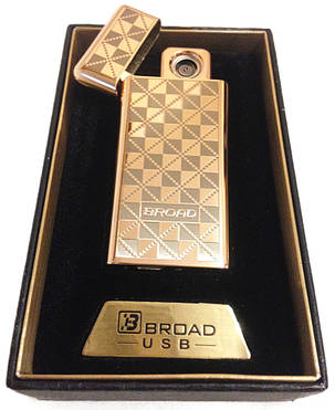 Запальничка USB Broad 4850 двостороння спіраль, фото 1