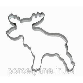 Форма для вирізання печива Лось 65мм Smolik, фото 1
