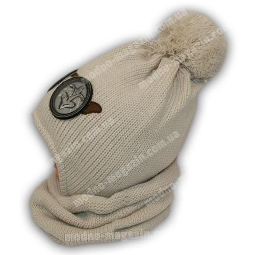 Детская утипленная зимняя шапка с хомутом для мальчика - фото 3 - id-p622819332
