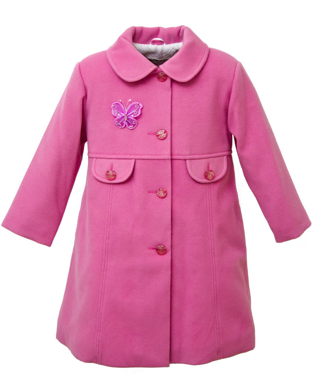 Пальто для девочки Мэри Розовый Размер 98 - 128 см - фото 1 - id-p41067031