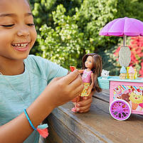 Ігровий набір лялька Челсі Візок з морозивом — Barbie Club Chelsea and Ice Cream Cart, фото 4