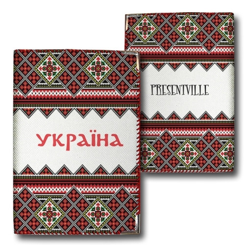 Обкладинка на паспорт Україна орнамент (тканина), фото 1