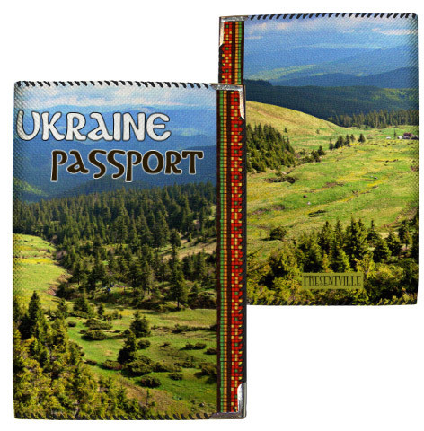 Обкладинка на паспорт Українські гори (тканина), фото 1