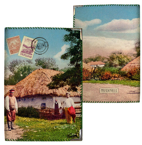 Обкладинка на паспорт Українське село (тканина), фото 1