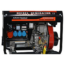 Дизельний генератор 6500W 12 / 230 / 380V KD120, фото 3
