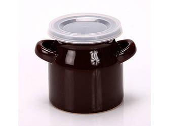 Ємність для зберігання з кришкою "Сметанник" 7х7 см в асортименті