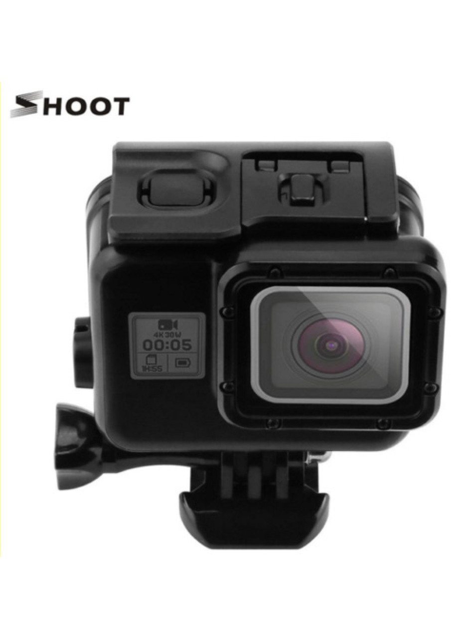 Аквабокс, водонепроникний бокс Shoot V. 2 для екшн камер GoPro Hero 5, 6, 7 (до 30 метрів) (код № XTGP377A)