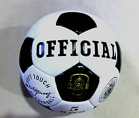 М'яч футбольний Official No5 (4 шари, ручне зшивання)